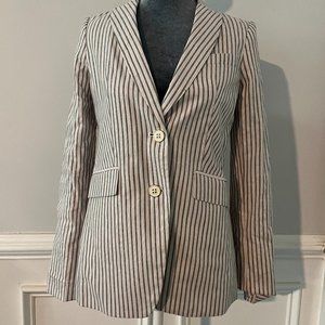 Tommy Hilfiger Women’s Size 2 Blue White Red Striped Blazer Jacket